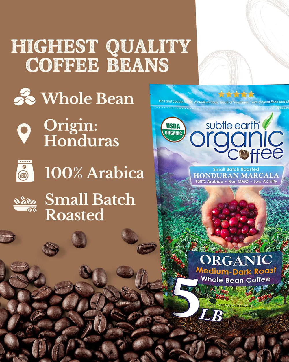 Cafe Don Pablo Subtle Earth whole beans ready to grind