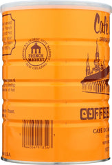 Cafe Du Monde ground coffee with chicory close-up highlights rich aroma
