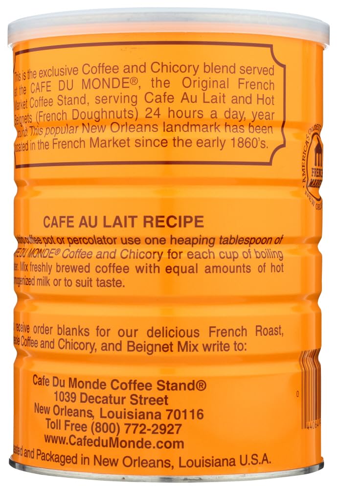Cafe Du Monde New Orleans-style coffee in cup, perfect for cafe au lait