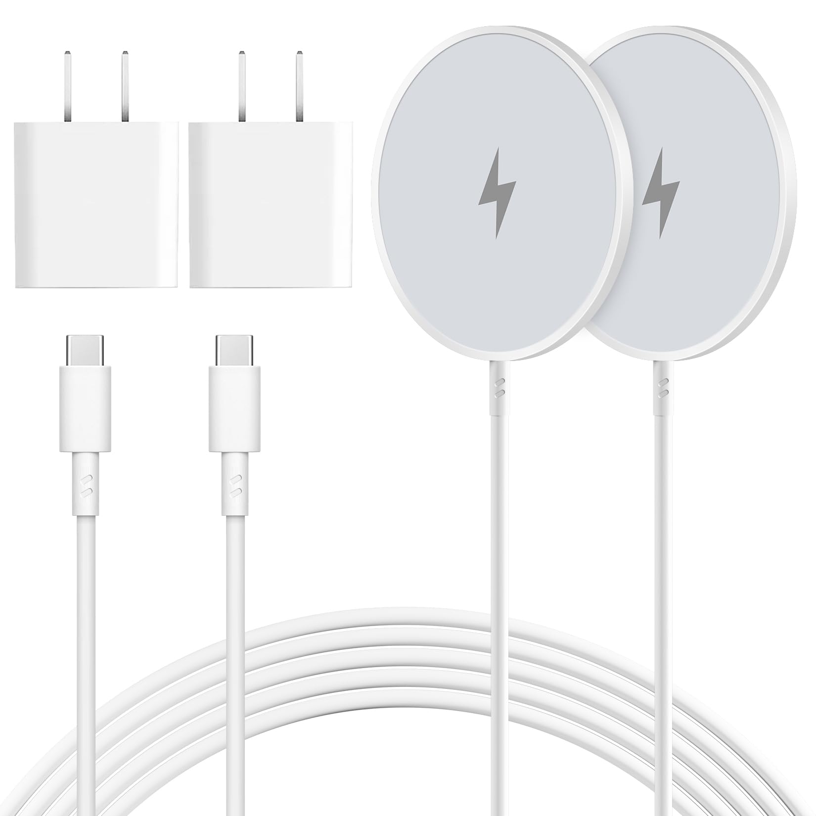 Cafetec MagSafe charger pad with 10ft cable on desk for steady iPhone charging