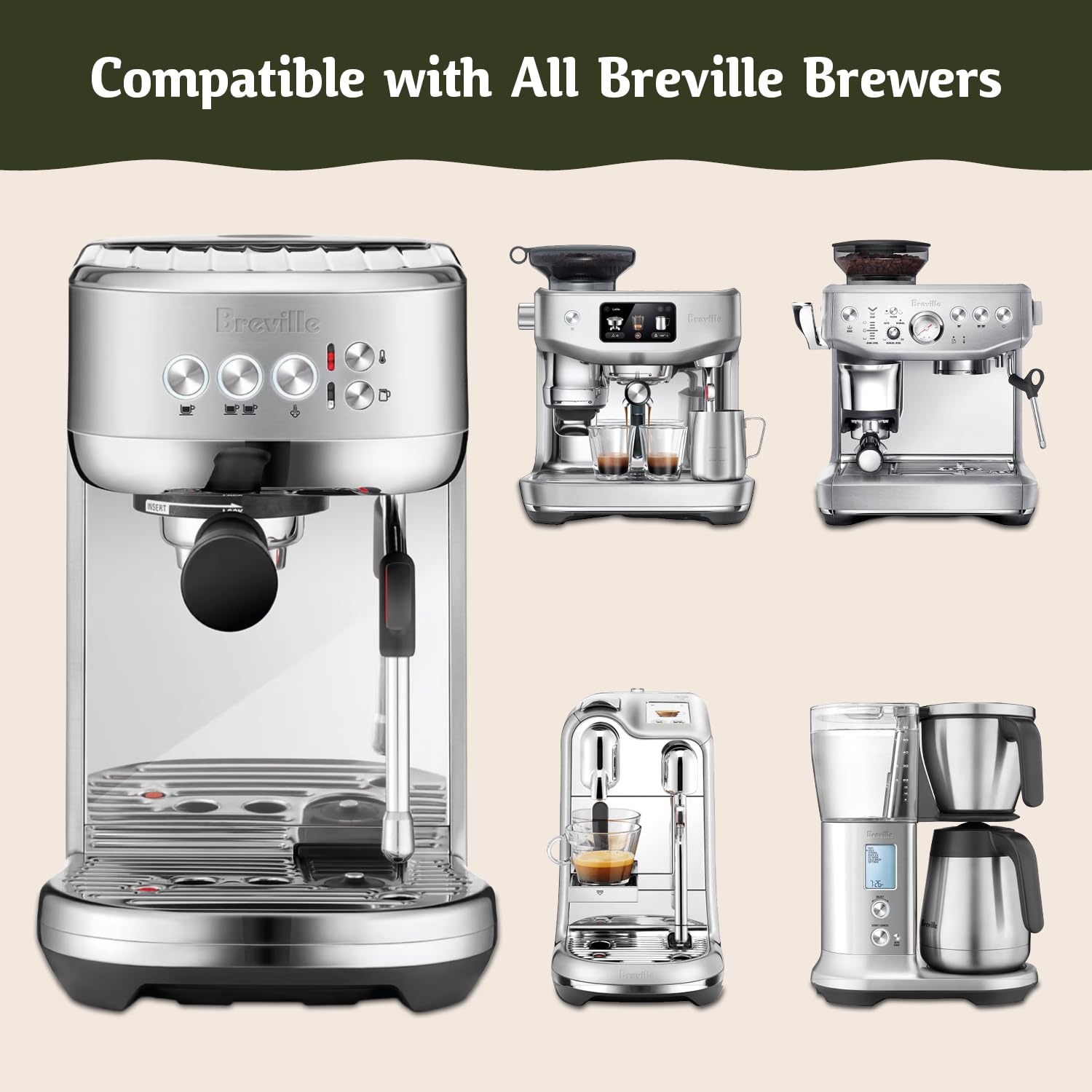 Breville espresso machine after descaling shows improved flow