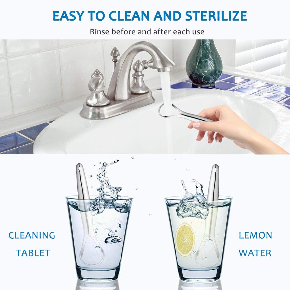 Cafhelp tongue scraper supports family use for everyday oral care.