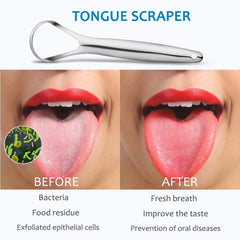 Cafhelp tongue scraper wide 1.4-inch head fits both adults and kids.