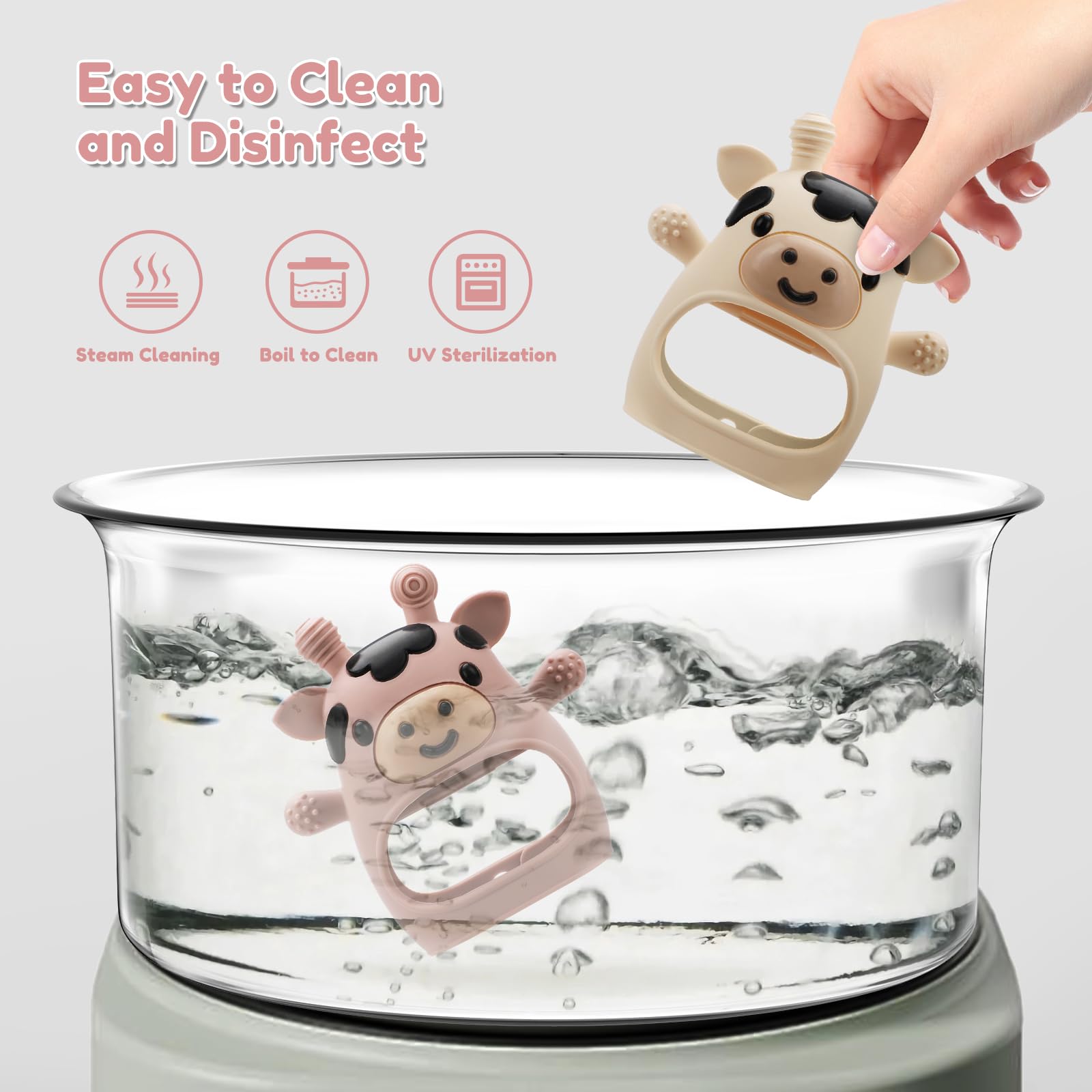 CAHILON teether made from BPA-free food-grade silicone