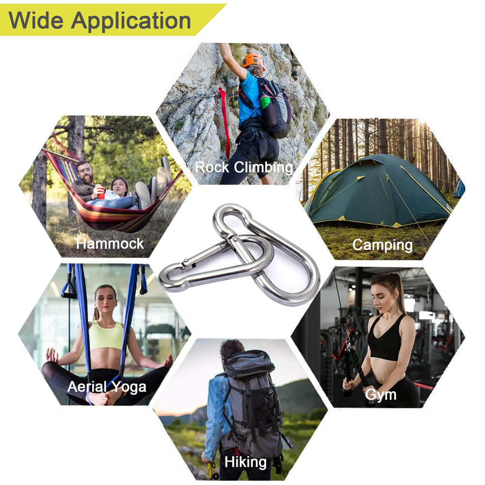 CAIDMOS carabiner ideal for camping gear organization and secure hanging.