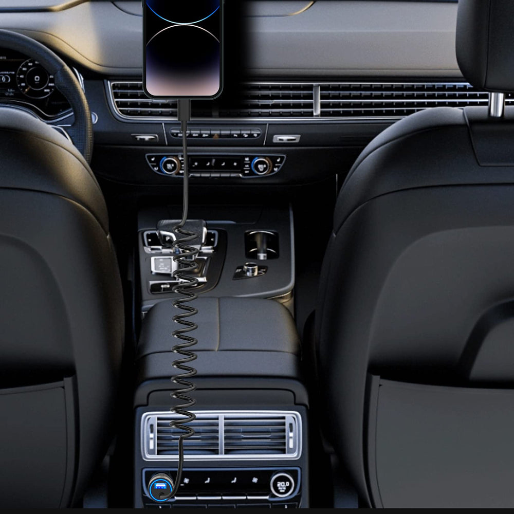 Caiinei sleek design fits dashboards and cup holders discreetly.