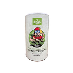 Cajun Two Step seasoning jar on counter delivers authentic Cajun flavor for home cooks.