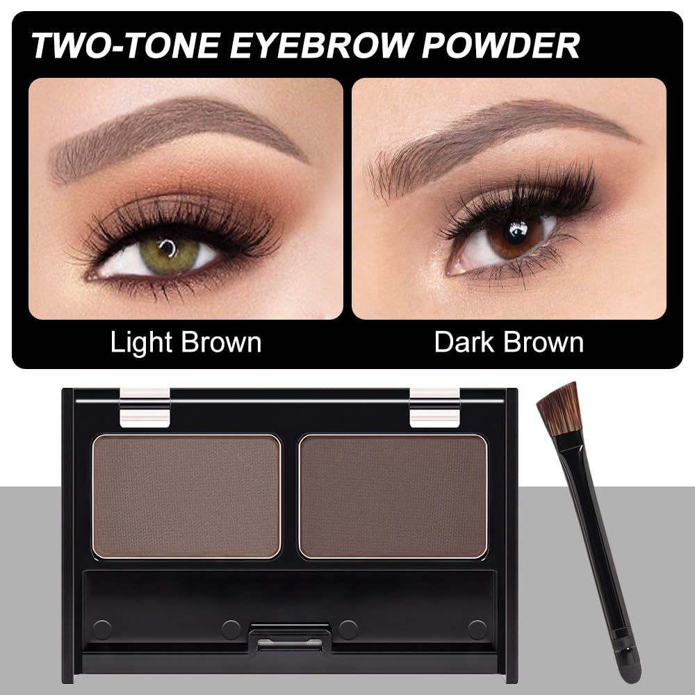 CAKAILA double-ended brow brush for precise application