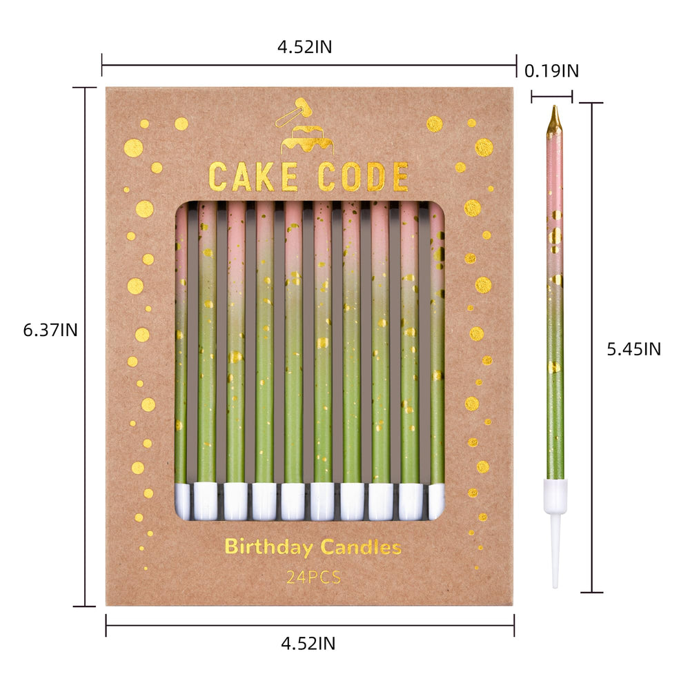 CAKE CODE candles burn slowly for moments of cake-cutting and celebrations
