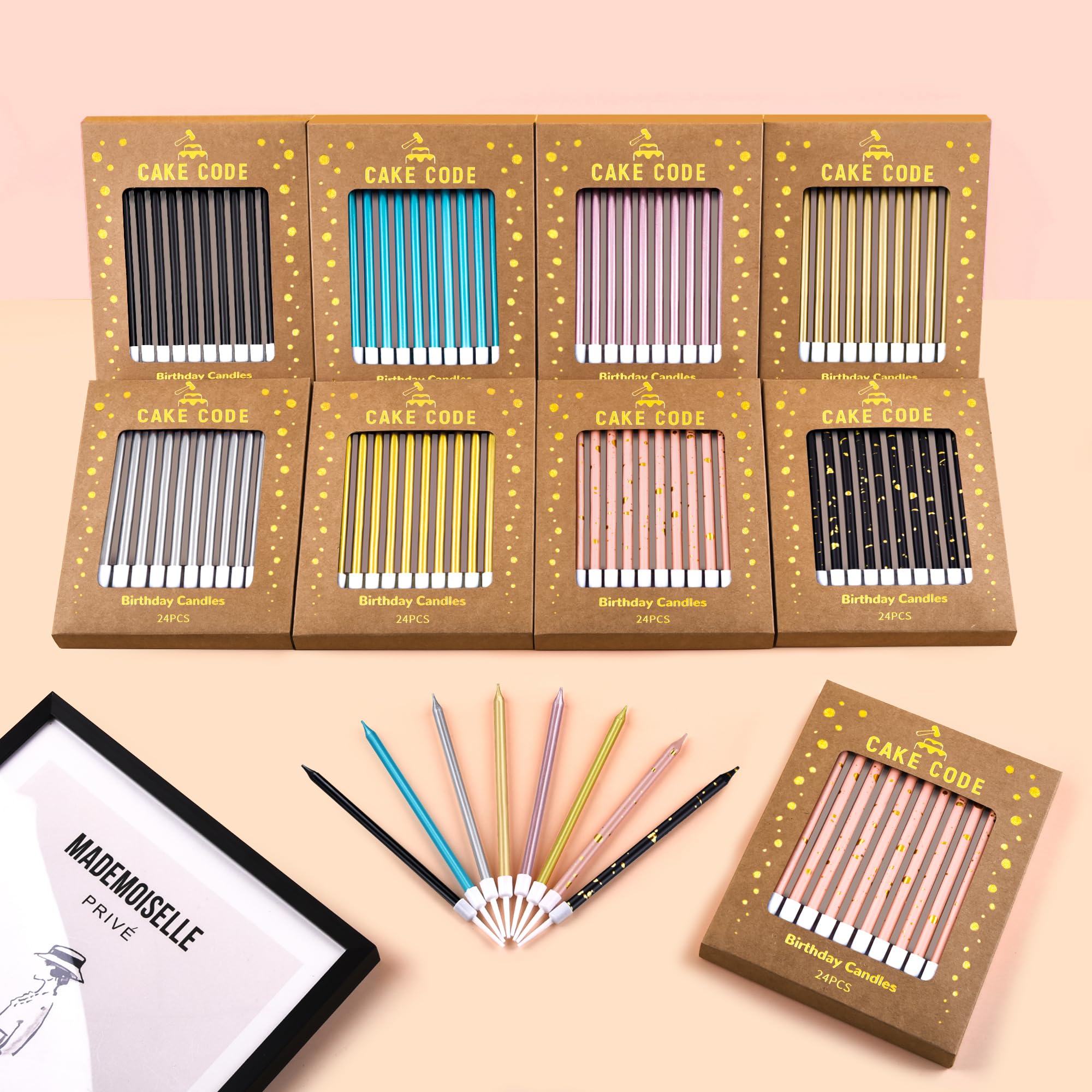 CAKE CODE vibrant pink green gold tips enhance cake decorations