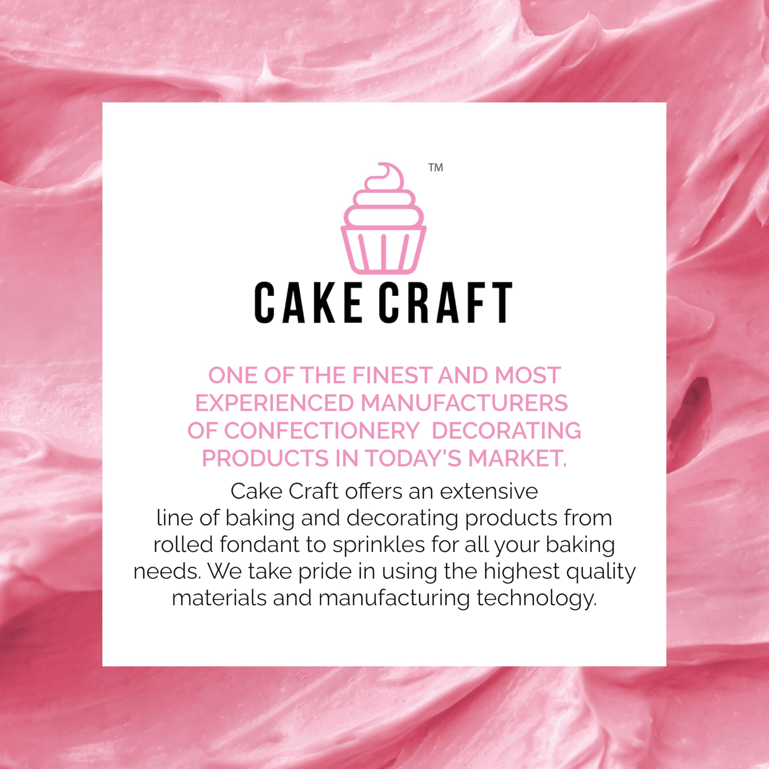 Cake Craft buttercream tub with nozzle hints at easy rosette creation.