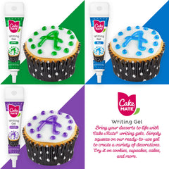 Cake Mate 9 Pack orange gel tube adds vibrant color to holiday cookies.