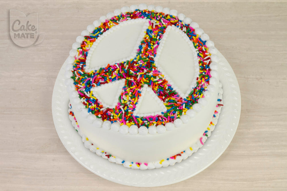 Close-up of Cake Mate Rainbow Easter Sprinkles showing soft, melt-in-mouth texture.