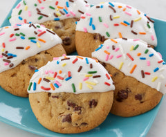 Cake Mate Rainbow Easter Sprinkles on cookies for playful decoration.
