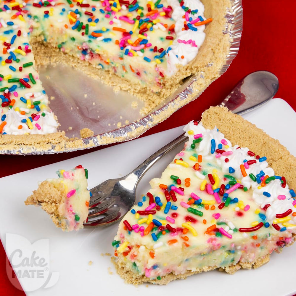 Cake Mate Rainbow Easter Sprinkles resealable lid keeping freshness intact.