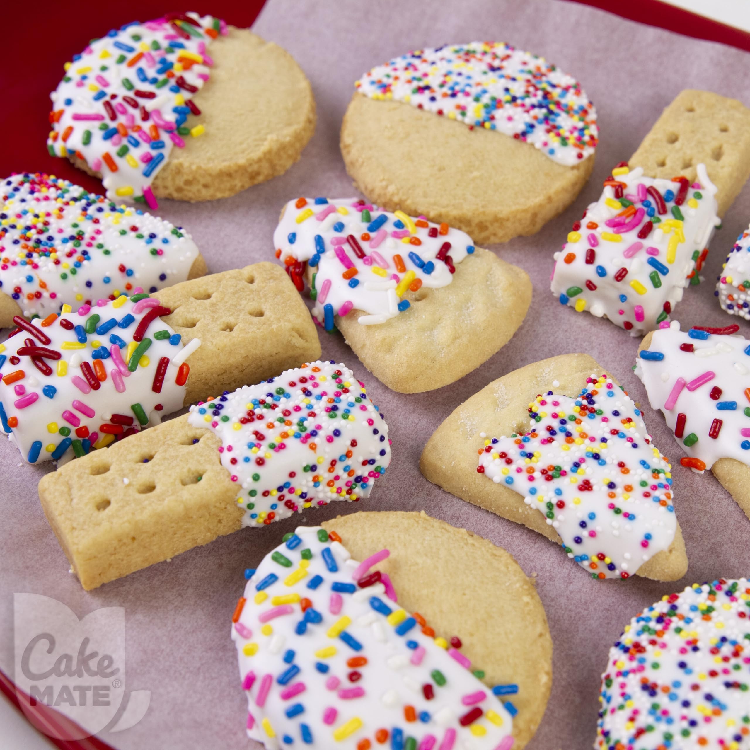 Cake Mate Rainbow Easter Sprinkles on pancakes for a cheerful breakfast.
