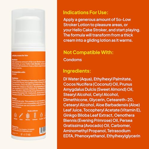 Cake So-Low Lotion at nightstand for easy access before moments of privacy.