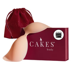 CAKES Body adhesive strapless bra front view for secure, reusable wear