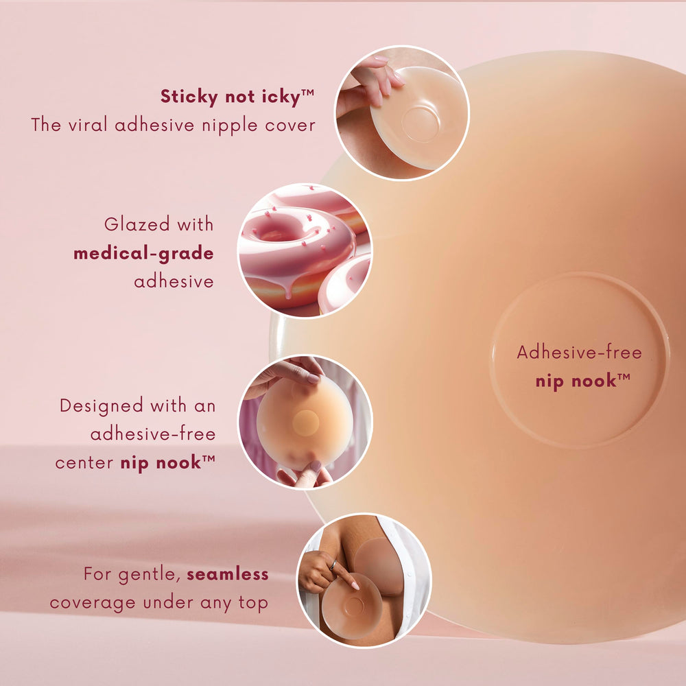 CAKES Body dermatologist-tested nipple covers gentle on sensitive skin