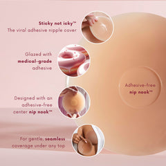 CAKES Body dermatologist-tested nipple covers gentle on sensitive skin