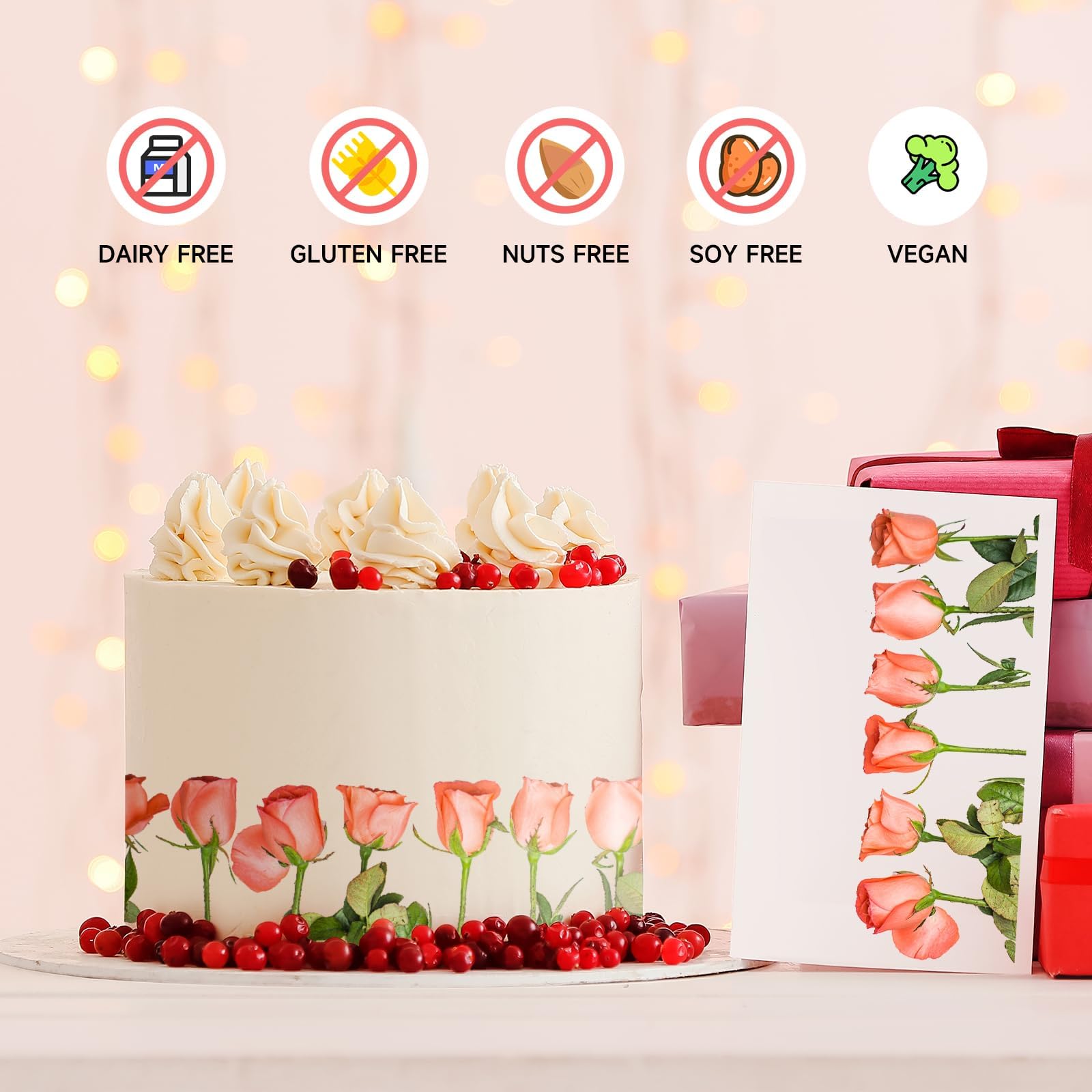 CAKESTAR allergen-free ingredients for safe dessert decoration