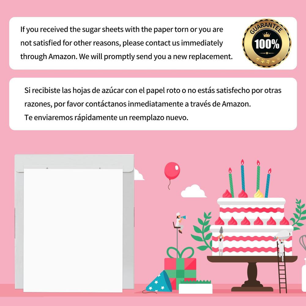 CAKESTAR frosting sheets printer-ready for custom edible cake designs