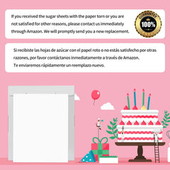 CAKESTAR frosting sheets printer-ready for custom edible cake designs