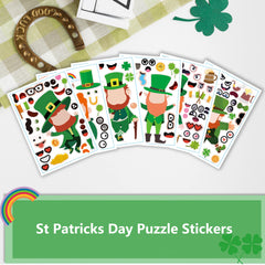 CAKOLINK St Patrick's Day face pattern stickers for playful DIY art projects.