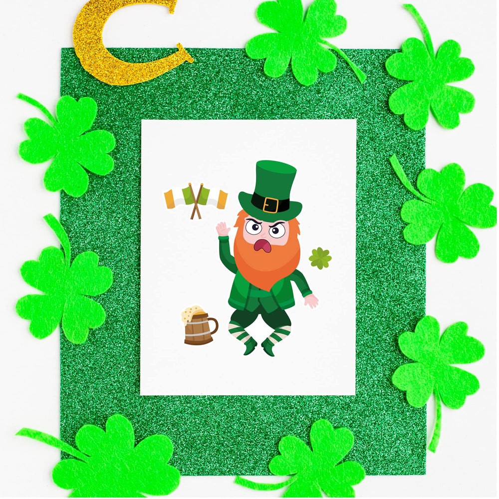CAKOLINK St Patrick's Day gold coins design stickers for festive decorations.