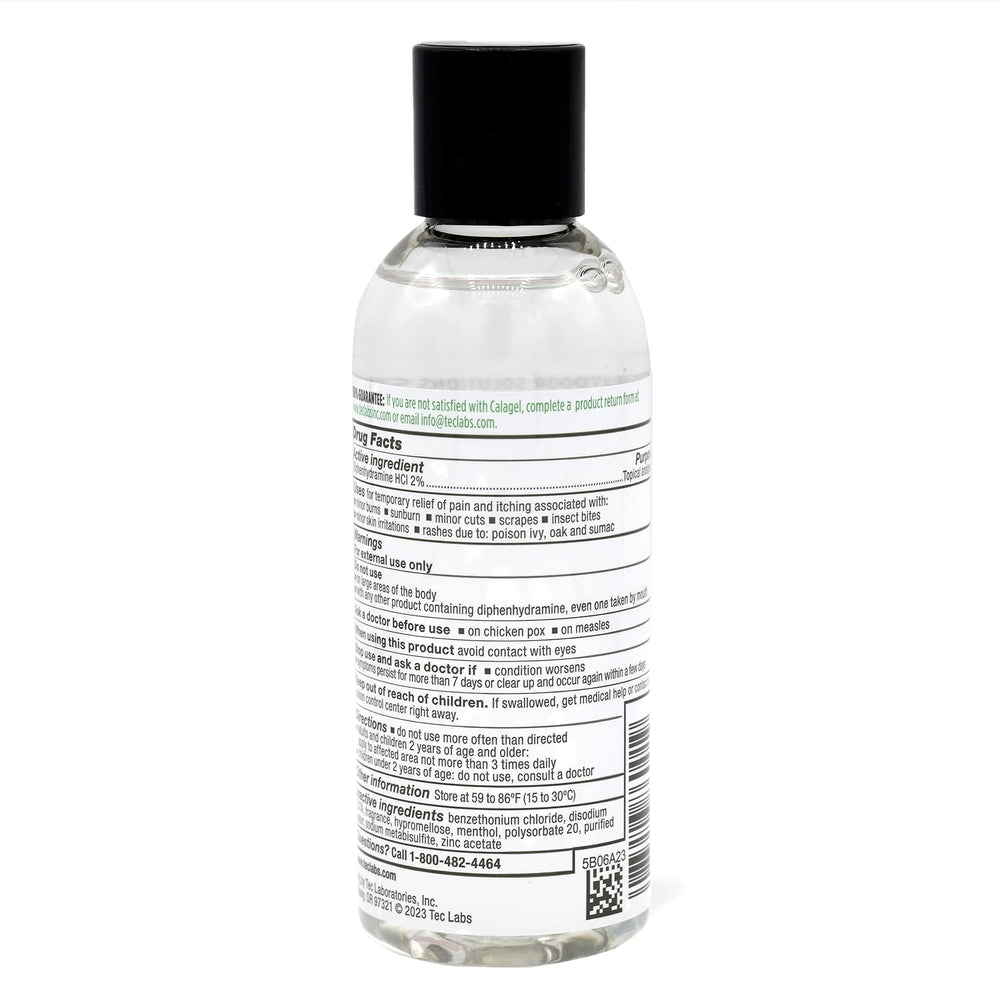 Calagel goes on clear with no staining, maintaining natural skin appearance.