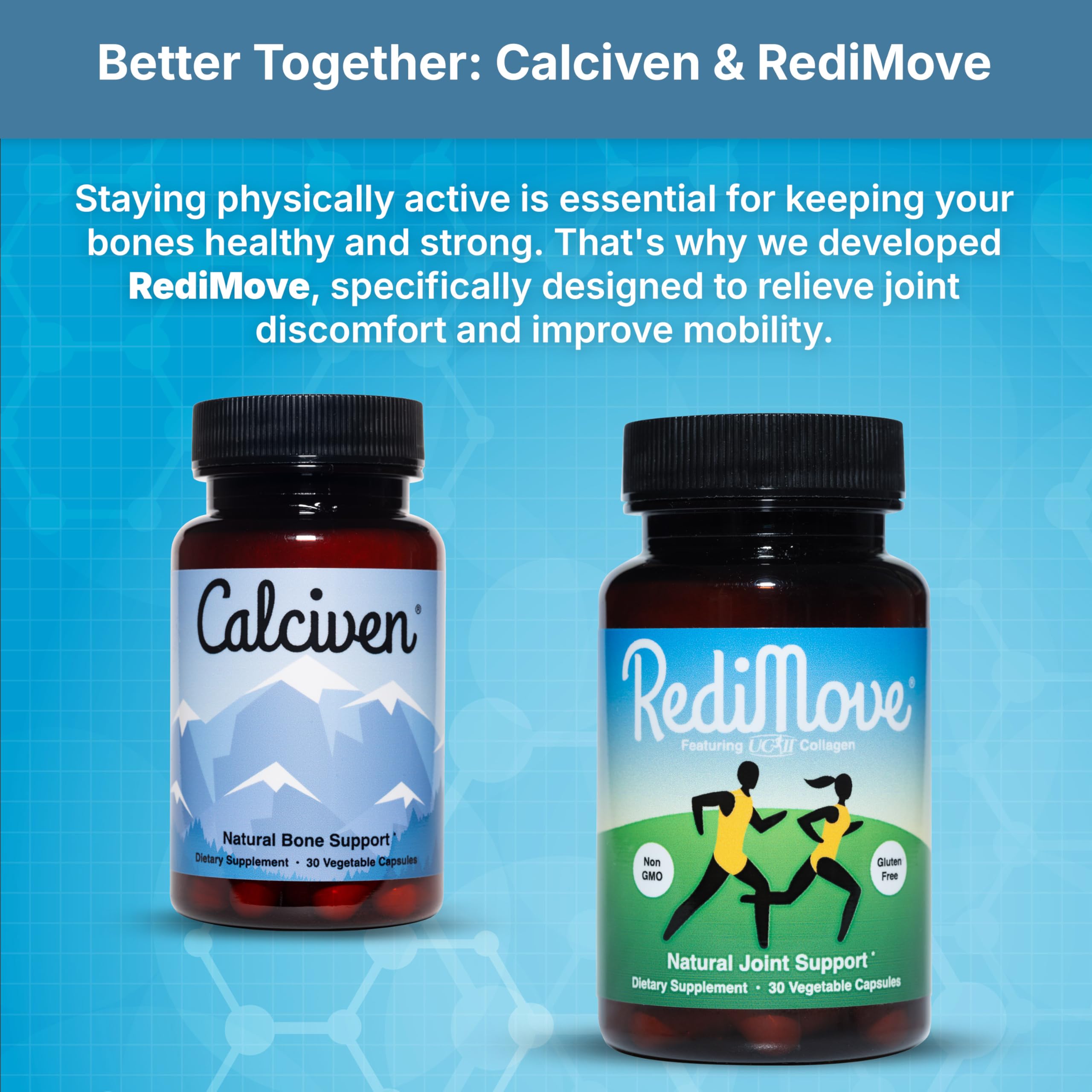 Calciven compact packaging for convenient daily supplementation.