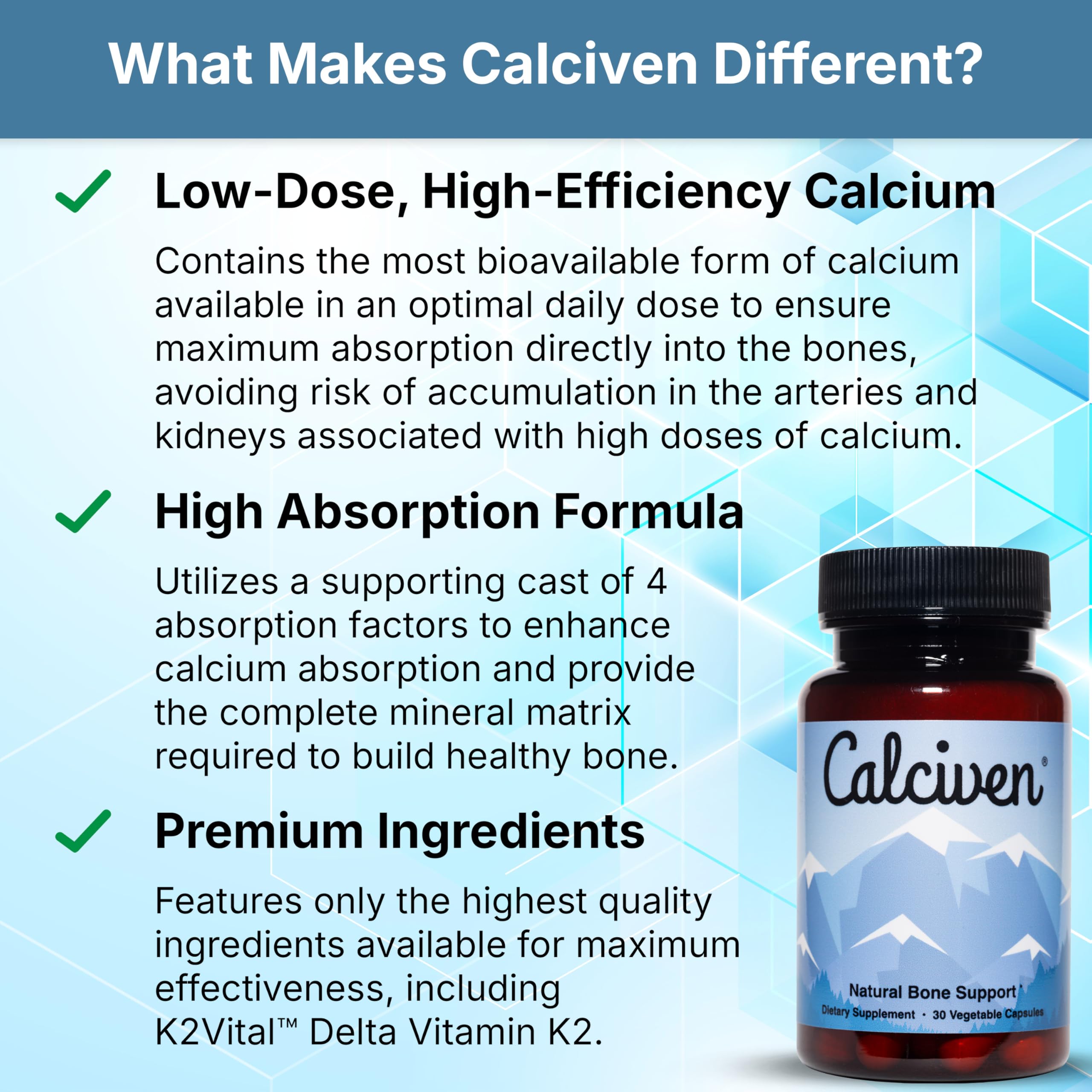 Calciven daily dose pour signals a simple routine with minerals.