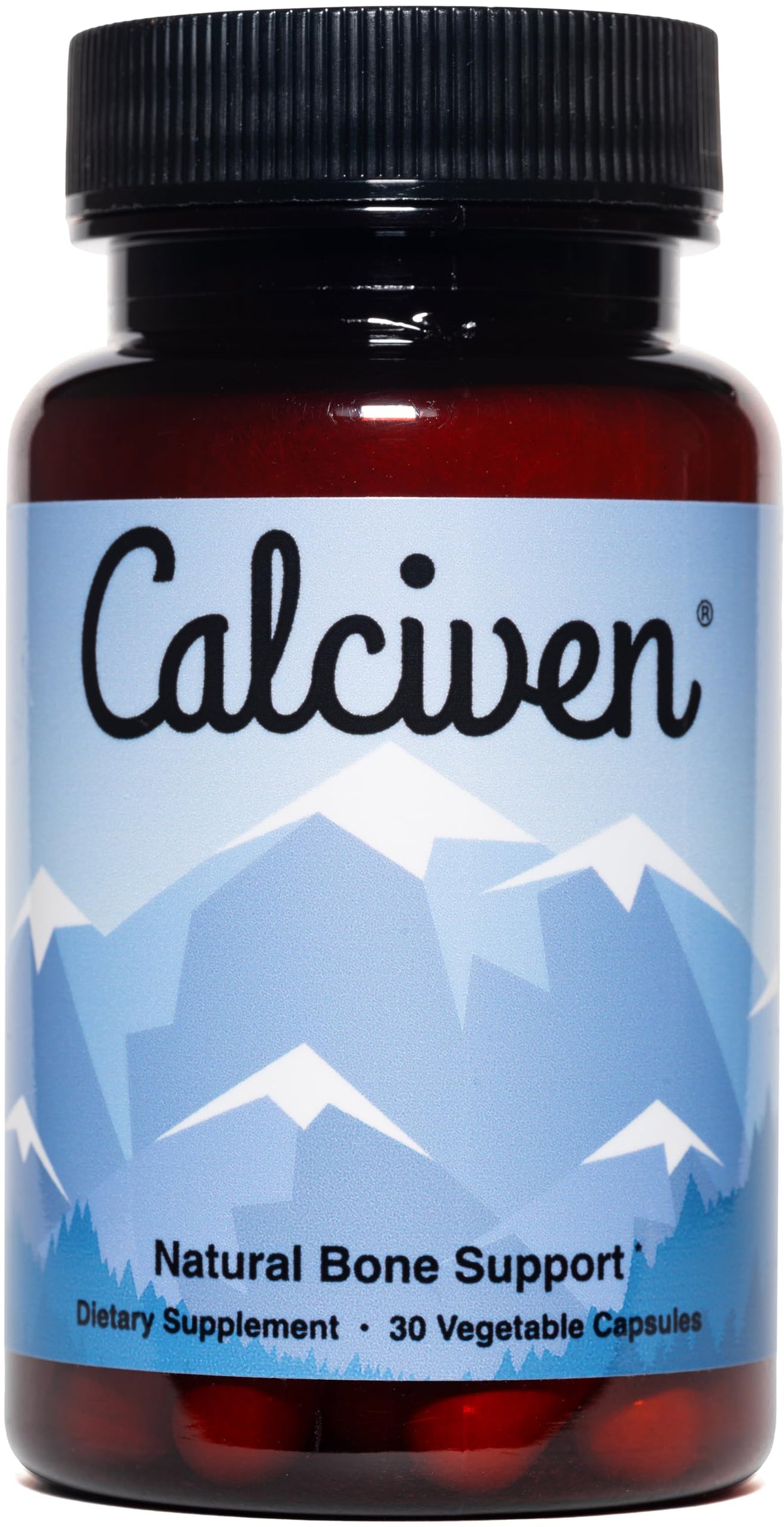 Calciven natural bone-support bottle shows minerals for daily bone health.