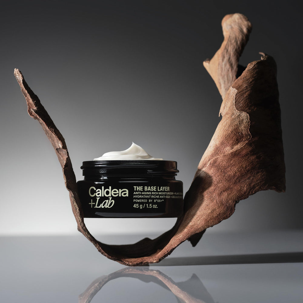 Caldera + Lab The Base Layer MADE SAFE label signals safety and trust.