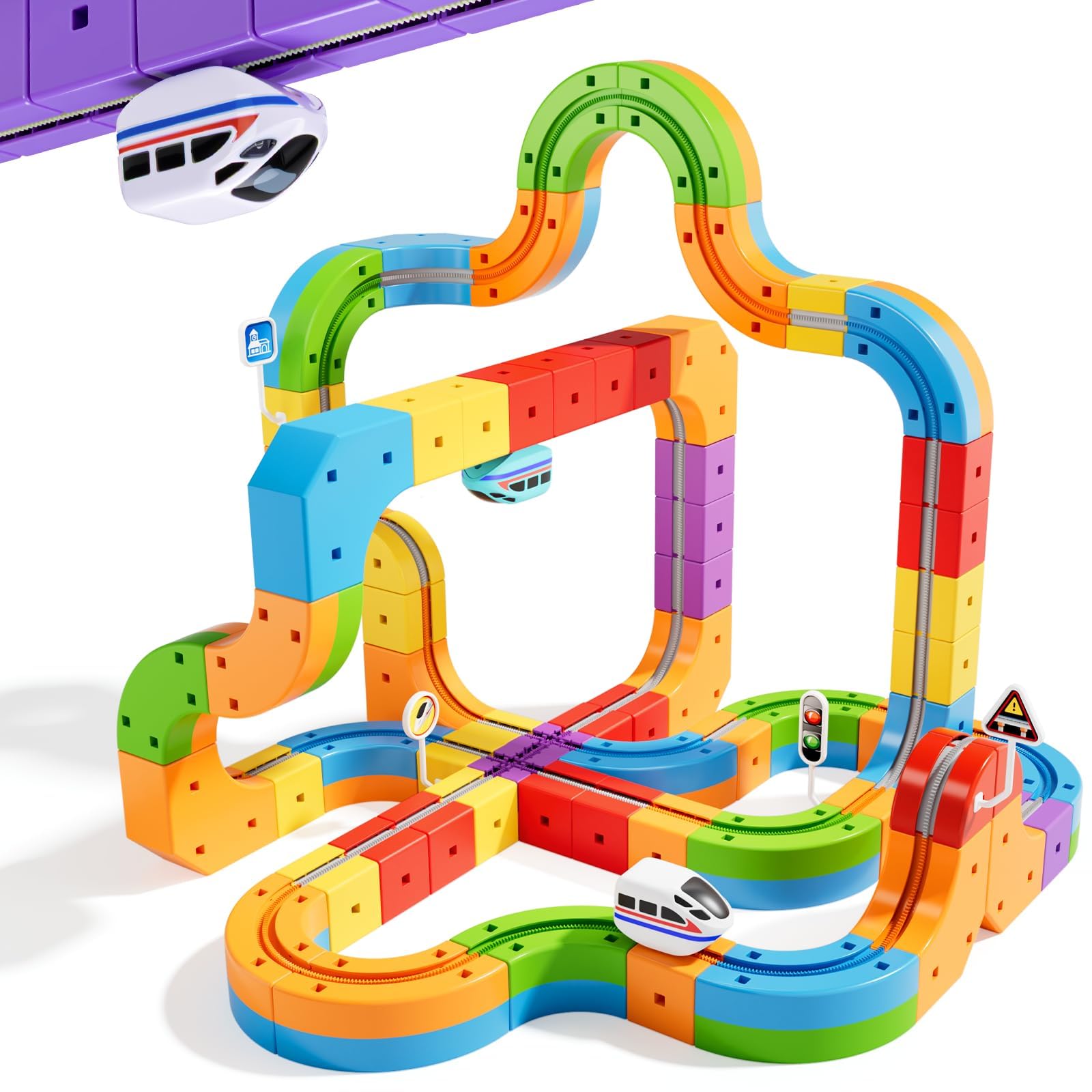 CalfQueen KlickRail modular clip-fit design enables endless track configurations for creative play.