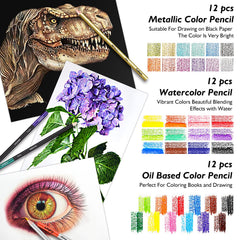 Caliart 6x9 100-sheet 3-color sketchbook open for versatile media.