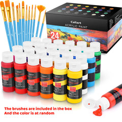 Caliart 12 brushes included for smooth acrylic painting