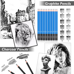 Caliart art tools and accessories spread for shading, blending, and detailing.