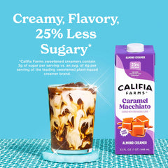 Creamy Califia Farms creamer in a coffee cup