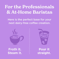 Califia Farms Coconut Barista Blend non-dairy ingredients promote a plant-based coffee boost.