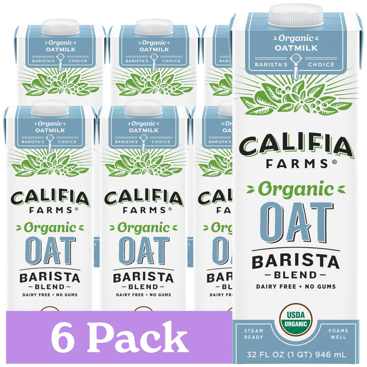 Califia Farms Oat Barista Blend bottle—dairy-free creaminess for coffee