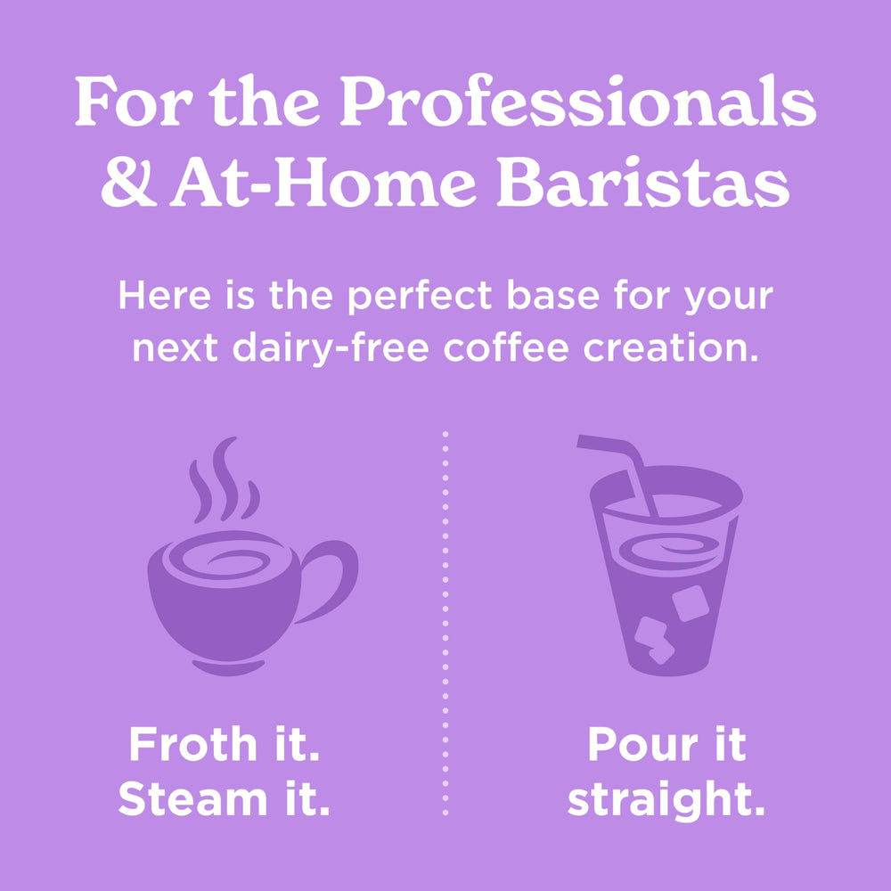 Califia Farms Oat Barista Blend pours smoothly into coffee for a dairy-free cup