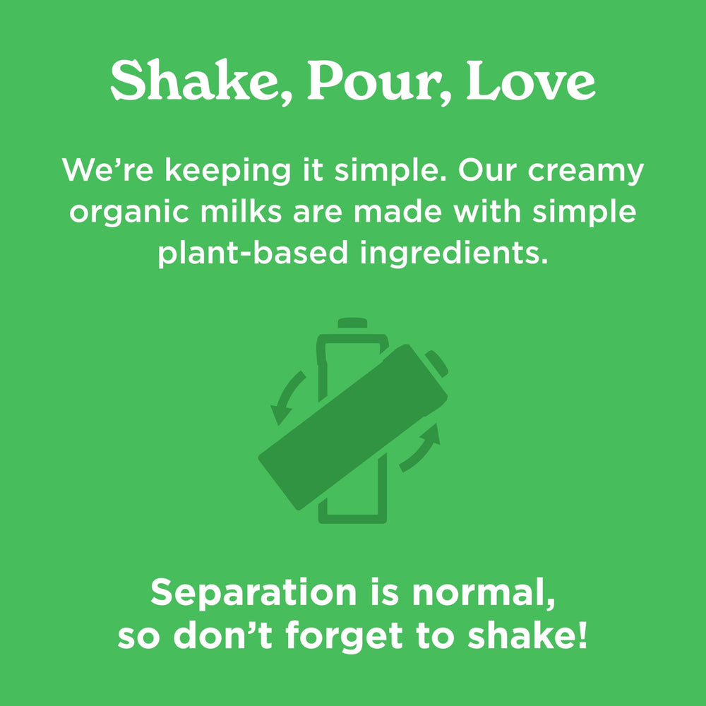 Califia Farms Organic Coconutmilk bottle label highlights four simple ingredients