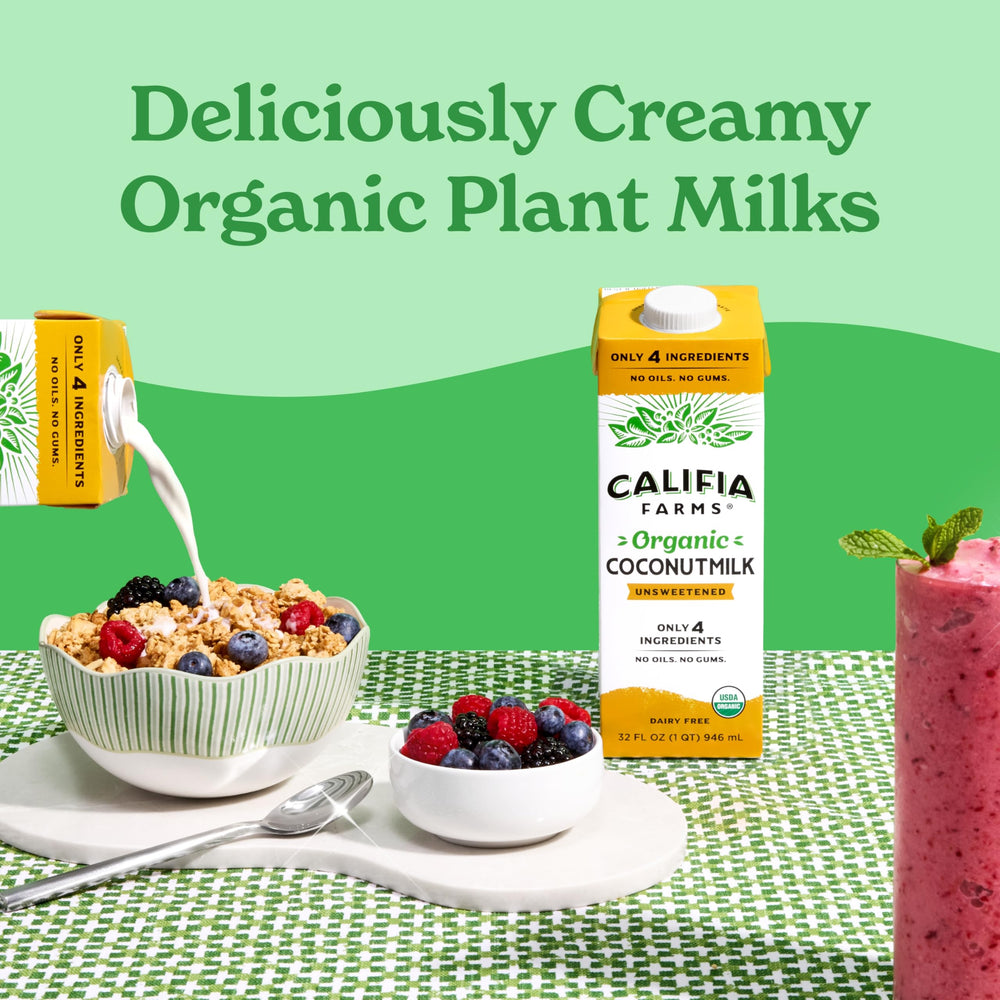 Califia Farms Organic Coconutmilk USDA Organic seal reinforces purity
