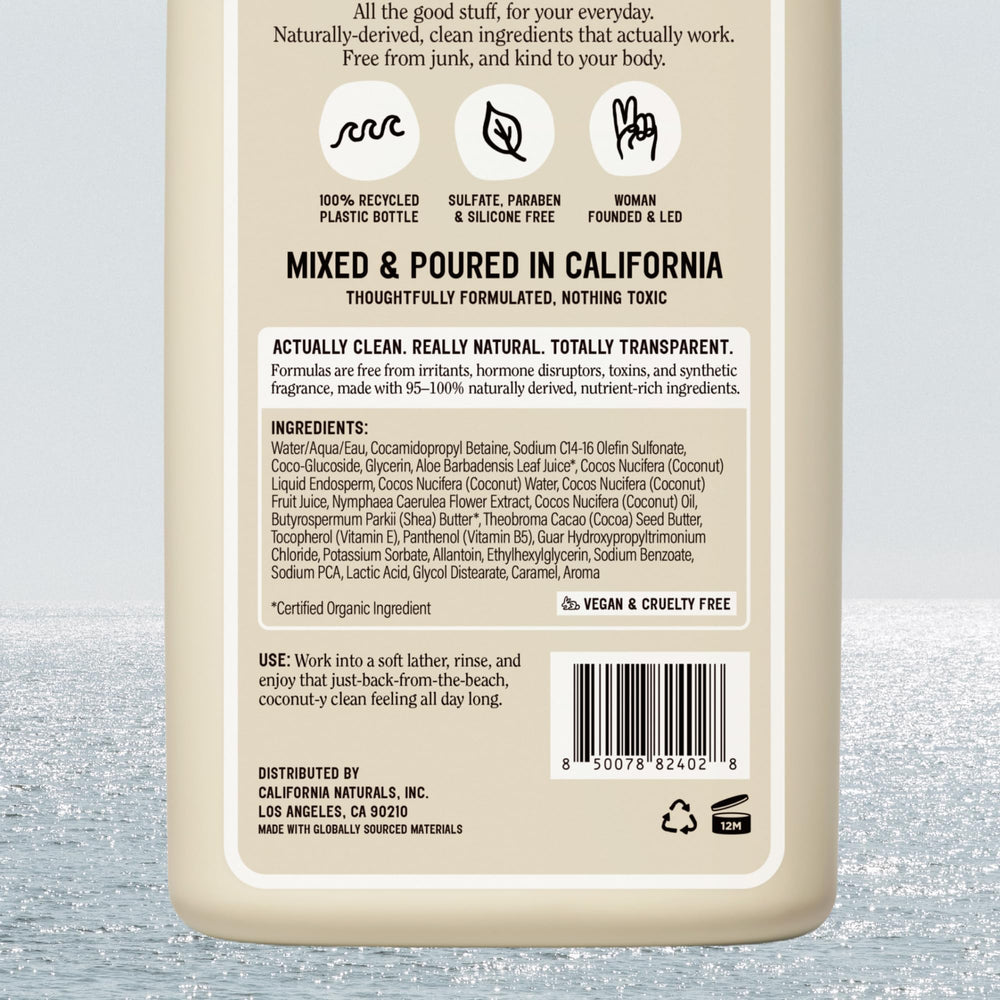 California Naturals Classic Clean ingredient Shea Butter hydrates and softens skin