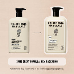 California Naturals Classic Clean packaging display highlights vegan, cruelty-free care