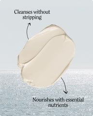 California Naturals conditioner creamy texture close-up for smoother hair.