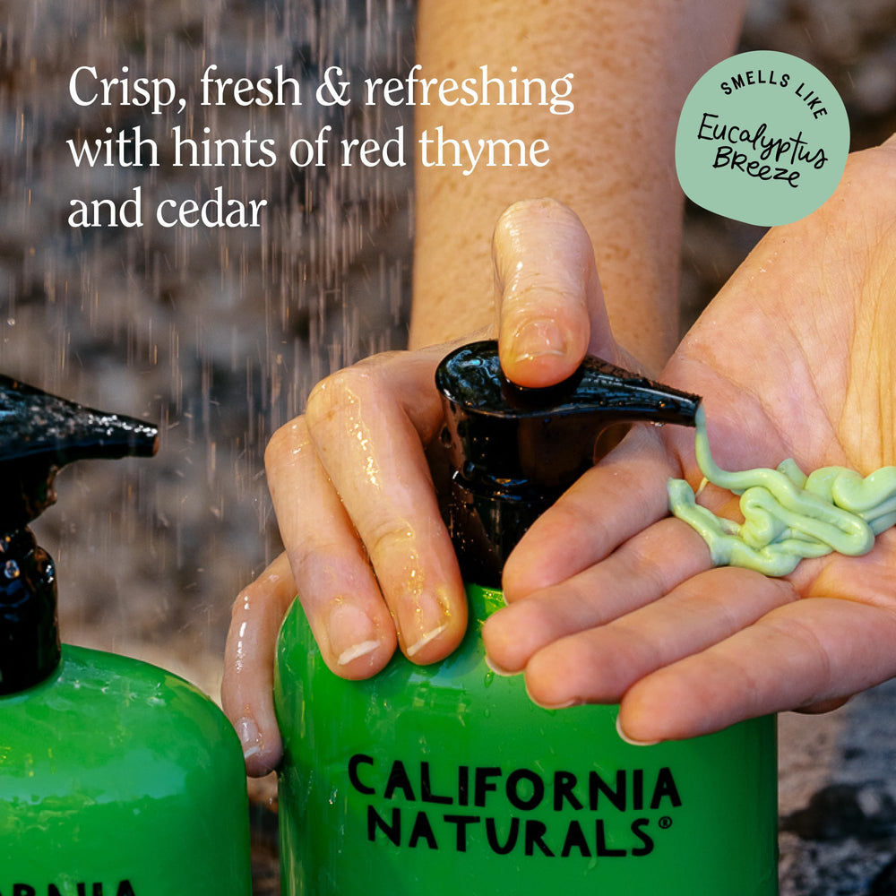 California Naturals packaging made from recycled materials.