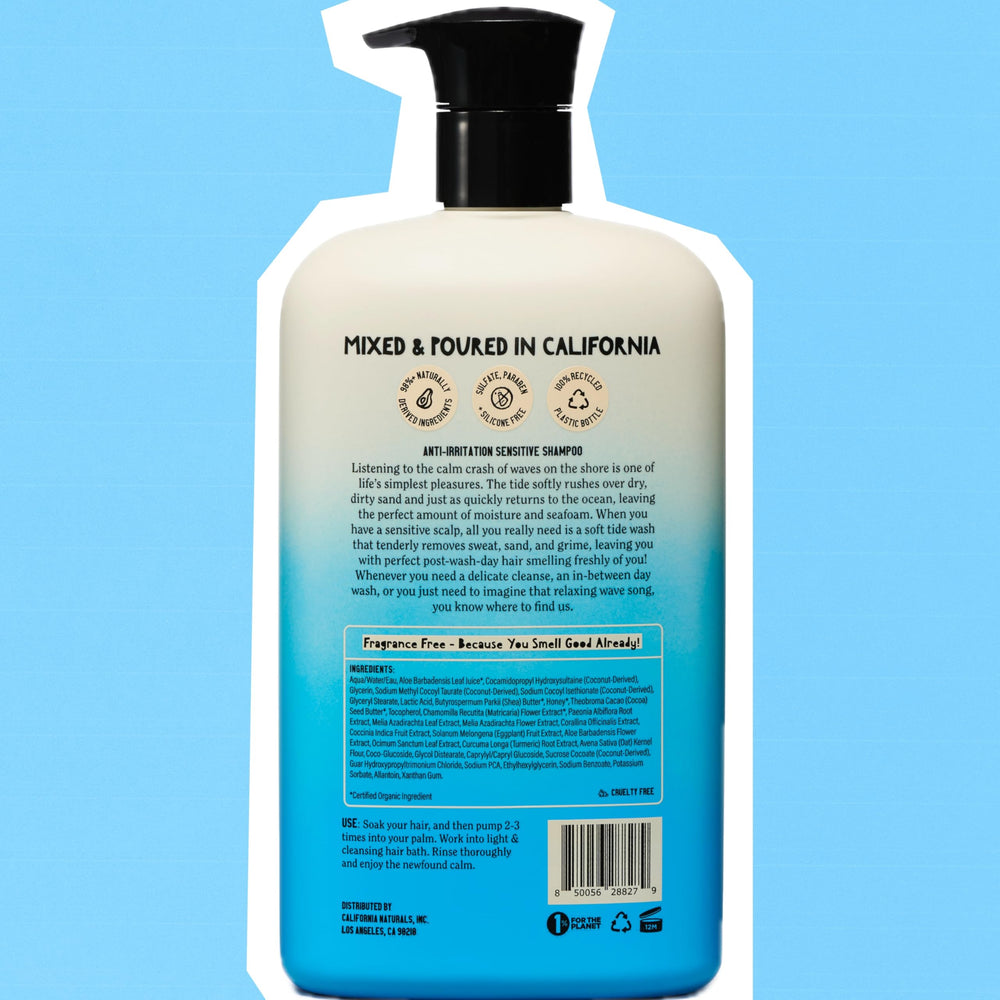 Vegan and cruelty-free logo on California Naturals packaging.