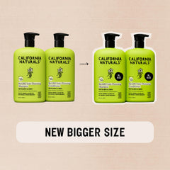 California Naturals Re:GRO hair strands close-up shows nourished shine